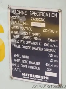 Станок с ЧПУ для заточки шеверов - Mitsubishi ZA30CNC