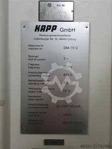 Зубошлифовальный станок - KAPP KX 160 Twin