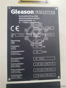 Вертикальный зубофрезерный станок - Gleason-Pfauter P210
