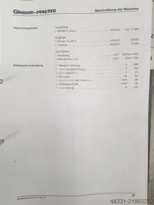 Вертикальный зубофрезерный станок - Gleason-Pfauter P210